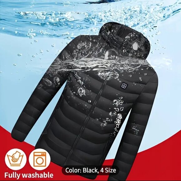 Usb heated puffer coat - Picture 3 of 8